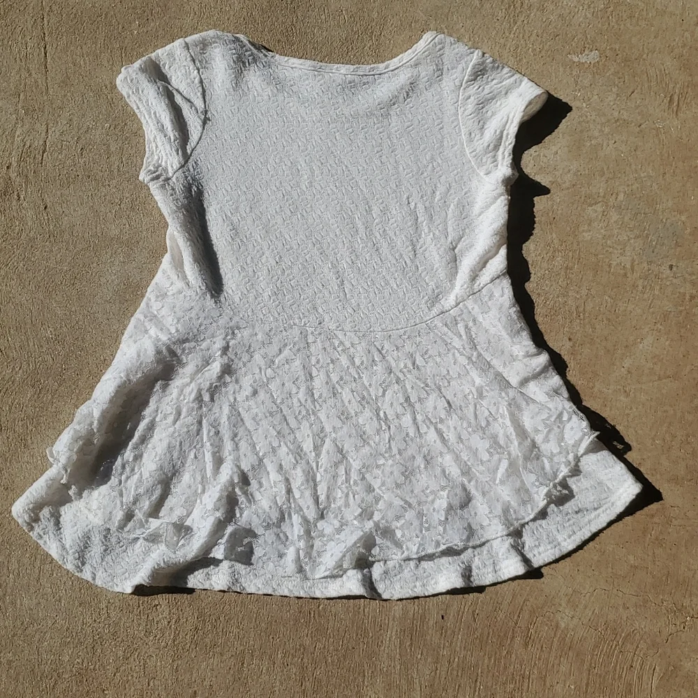 Kiddo By Katie Girls White Blouse - Picture 2 of 3